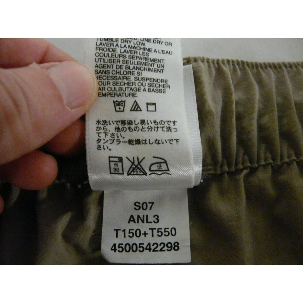 The North Face Cargo Pants Mens Large Short Tan Gorpcore Nylon Hiking Outdoor